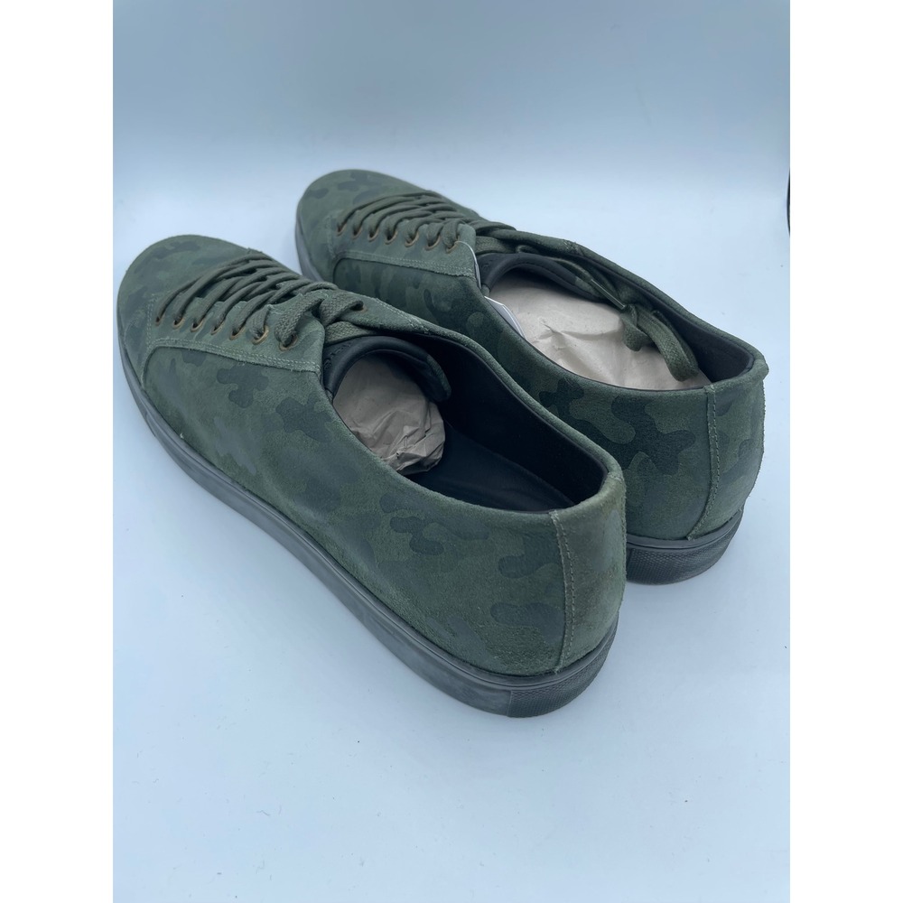 Belvedere Oliver Green Camouflage Suede Sneakers Mens 13 D Made in Brazil Camo - Picture 3 of 8